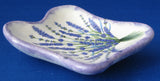 Lavender Tea Bag Caddy Ceramic Purple Border Handmade Local Artisan