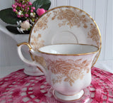 Cup And Saucer Royal Albert Old Country Roses Gold 2007 Brush Gold OCR Coordinate
