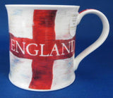 Cross Of St George Mug Dunoon England Flag Red And White English Bone China
