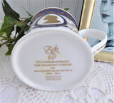 Mug Queen Elizabeth II Diamond Jubilee Dunoon English Fancy Bone China 2012