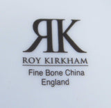 Botanical Breakfast Size Cup And Saucer Roy Kirkham Flowers And Names Bone China