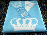 Tea Towel Birth Of Prince George To William Kate Blue And White 2013