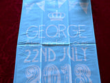 Tea Towel Birth Of Prince George To William Kate Blue And White 2013