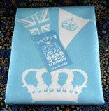 Tea Towel Birth Of Prince George To William Kate Blue And White 2013
