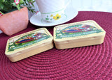Pair Tea Tins Sleepytime Vanilla Travel Tins 2014 Bear Yellow Celestial Seasonings
