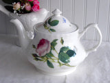 Roy Kirkham Palace Garden Teapot Roses Butterflies 6 Cups 40 Ounces