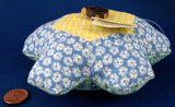 Pin Cushion Vintage Fabrics Hand Made USA New Church Fund Raiser Artisan Made