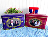 Pair Tea Tins Duke And Duchess Of Cambridge And Duke And Duchess Of Sussex