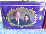 Pair Tea Tins Duke And Duchess Of Cambridge And Duke And Duchess Of Sussex