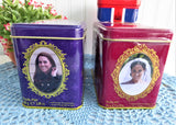 Pair Tea Tins Duke And Duchess Of Cambridge And Duke And Duchess Of Sussex