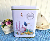 Tea Tin Beatrix Potter Peter Rabbit Empty Tea Canister Jemima Puddle Duck Squirrel Nutkin