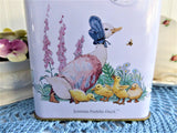 Tea Tin Beatrix Potter Peter Rabbit Empty Tea Canister Jemima Puddle Duck Squirrel Nutkin