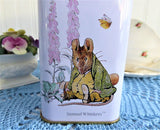 Tea Tin Beatrix Potter Peter Rabbit Empty Tea Canister Jemima Puddle Duck Squirrel Nutkin