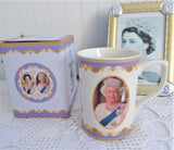 Memorial Mug Queen Elizabeth II 1952-2022 Boxed English Bone China Royal Commemorative
