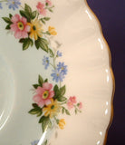 Saucer Only Royal Albert Floral England Bone China Robins Egg Band Flower Garland 1930s - Antiques And Teacups - 2