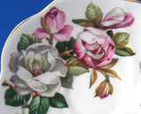 Rosina Cup And Saucer Pink And White Azaleas 1950s English Bone China - Antiques And Teacups - 2