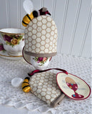 Beehive Skep Tea Cozy Cosy And Egg Cozies Padded 3D Bees Shaped Ulster Weavers