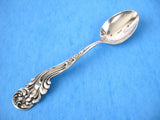 Whiting Marquise Sterling Silver Spoon Coffee Demitasse 1889 USA Shaped Foliage Handle - Antiques And Teacups - 1