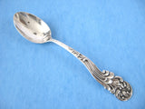 Whiting Marquise Sterling Silver Spoon Coffee Demitasse 1889 USA Shaped Foliage Handle - Antiques And Teacups - 3