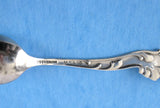 Whiting Marquise Sterling Silver Spoon Coffee Demitasse 1889 USA Shaped Foliage Handle - Antiques And Teacups - 5