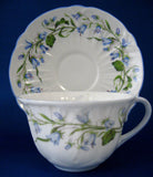 Shelley England Harebell Cup And Saucer Low Oleander Shape Garden Tea Party