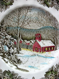 Johnson Brothers Friendly Village Dinner Plate School House English Made 1950-1960s