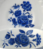 Cup And Saucer Blue Rose Wedgwood Ironstone 1950s Blue And White Tea Cup - Antiques And Teacups - 3