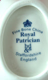 Leaf Shape Tea Bag Caddy Violet Chintz England Bone China Royal Patrician - Antiques And Teacups - 4
