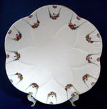 Edwardian Shelley Cake Plate Sandwich Server Roses Festoons Dainty Wileman 1909 - Antiques And Teacups - 2