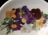 Tea Bag Caddy Pansies Teapot Shape England Bone China Violas New Discontinued - Antiques And Teacups - 2