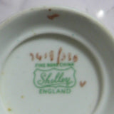 Shelley Summer Glory Chintz Footed Oleander Cup And Saucer Mauve Burnished Gold - Antiques And Teacups - 5