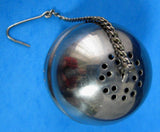 Tea Diffuser Ball Acorn Stainless Steel Retro Chain 2 Pc - Antiques And Teacups - 3