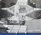 Railroad Postcard Real Photo L&NW Great Hall Euston Station London 1890s - Antiques And Teacups - 2