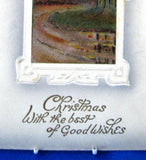 Christmas Postcard 1909 Best Of Good Wishes Landscape BB London Sunset Road