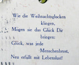 Antique Postcard Christmas German Poem 1911 Embossed Mistletoe