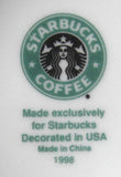 Starbucks Tea Design Mug Green And White Ceramic 1998 - Antiques And Teacups - 3