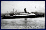 Steamship Postcard Real Photo Liverpool Belfast Daily Express L&NW Railroad 1890 - Antiques And Teacups - 1