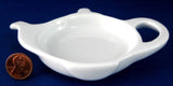 Tea Bag Caddy Figural Teapot Shape White Porcelain Large Tea Bag Holder - Antiques And Teacups - 2