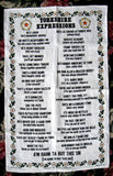 Tea Towel Yorkshire Expressions Linen Ah'm Fair Clemmed Fun! - Antiques And Teacups - 1