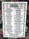 Tea Towel Yorkshire Expressions Linen Ah'm Fair Clemmed Fun! - Antiques And Teacups - 2