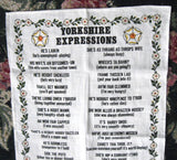 Tea Towel Yorkshire Expressions Linen Ah'm Fair Clemmed Fun! - Antiques And Teacups - 3