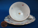 US Zone Cup And Saucer Bayreuther Dainty Floral Chintz Demi 1945-1949 Bayreuth Bavaria - Antiques And Teacups - 2
