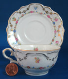US Zone Cup And Saucer Bayreuther Dainty Floral Chintz Demi 1945-1949 Bayreuth Bavaria - Antiques And Teacups - 3