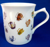 Mug Teapots And Coffee Pots On White Ceramic So Cute Teapot Collection - Antiques And Teacups - 1
