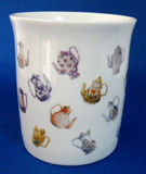 Mug Teapots And Coffee Pots On White Ceramic So Cute Teapot Collection - Antiques And Teacups - 2