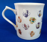 Mug Teapots And Coffee Pots On White Ceramic So Cute Teapot Collection - Antiques And Teacups - 3