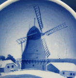 Royal Copenhagen Butter Pat Windmill Teabag Caddy 1950s Denmark Hand Painted - Antiques And Teacups - 2