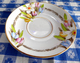 Art Deco Cup And Saucer Spring Flowers Enamel Phoenix England Forester 1930s - Antiques And Teacups - 2