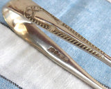Unusual Spade End English Sugar Tongs Edwardian Era Potter Sheffield 1900-1910s - Antiques And Teacups - 5
