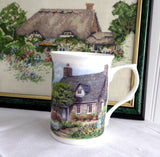 Charming Mug Adderley English Hill Cottage And Garden Bone China English Villages Tea Party - Antiques And Teacups - 1